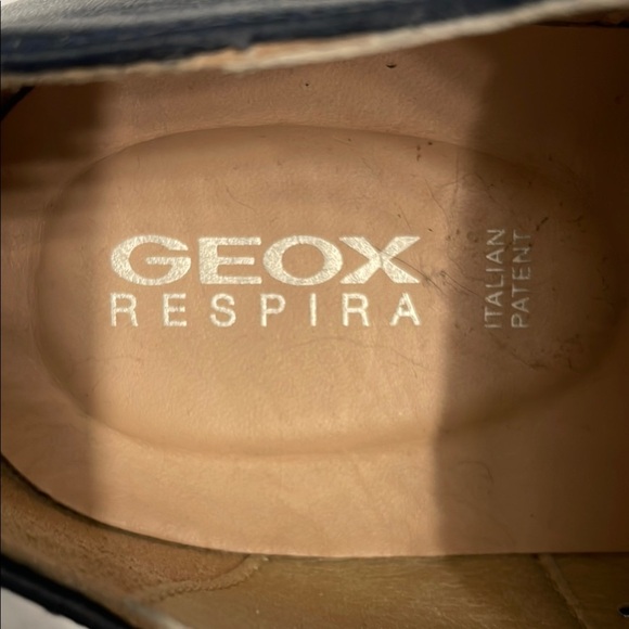 Geox Dark Navy Blue Leather Lace-Up Footwear - Picture 2 of 10